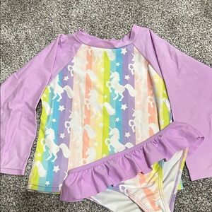 Unicorn Rainbow Kids Swim Set